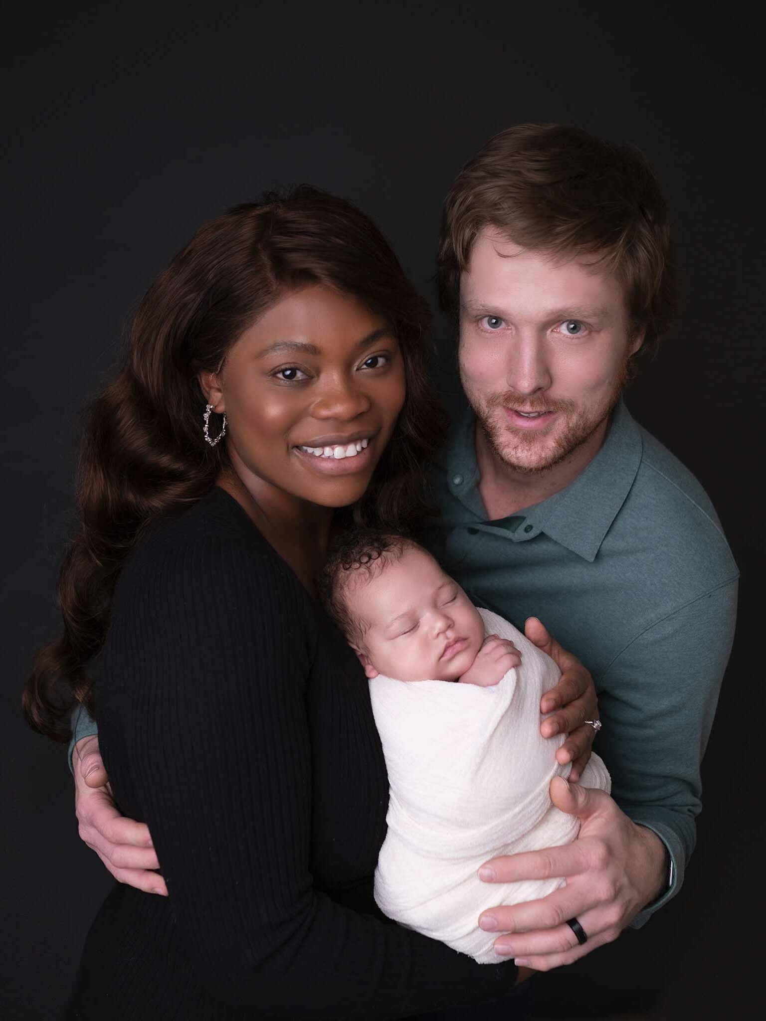 Newborn baby photography, family photoshoot