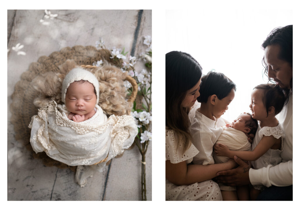 Newborn baby photos from Tiara Tran Photography, based in Calgary