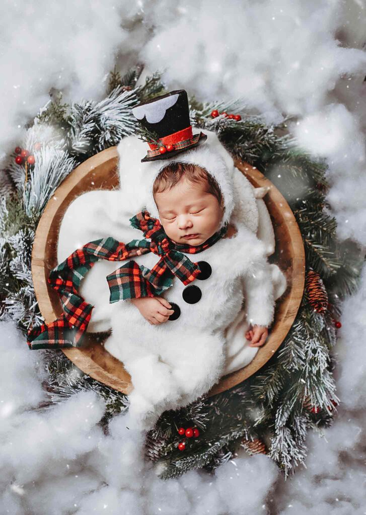 Calgary Christmas newborn photographer