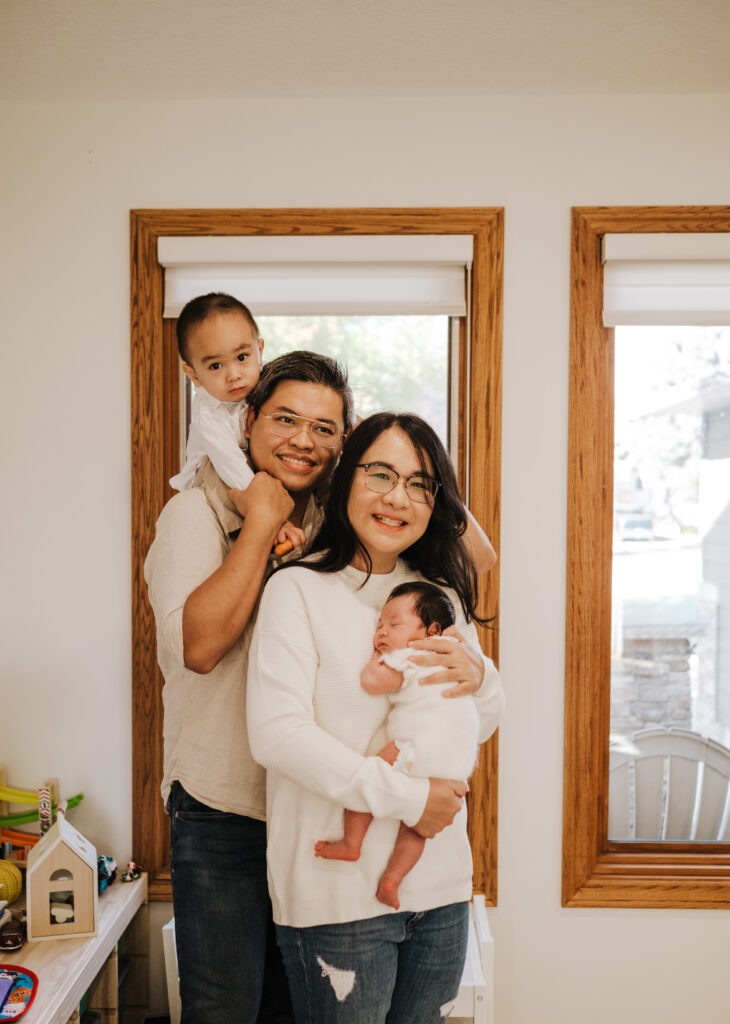 Calgary lifestyle newborn photoshoot