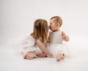 Calgary first birthday photoshoot, siblings photos